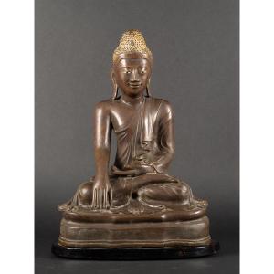 Mandalay Buddha, Bronze, Burma, 19th Century.  