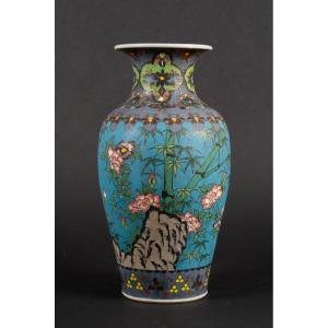 Vase, Matsuoka, Totai Shippo, Japan, Meiji Period (1868-1912).