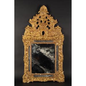 Régence Period Gilded Wood Mirror, France, 1715-1740