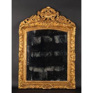 Mirror, Regency, Gilded Wood, France, 1715-1740