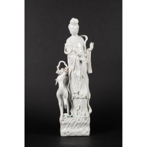 Magu With A Deer, China, Qing Dynasty, 19th-20th Century.