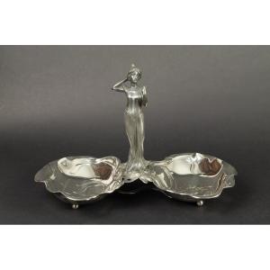 Cup With A Girl, Art Nouveau, Circa 1900.