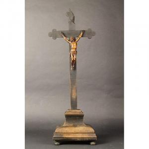 Crucifix, Baroque, France, 18th Century, Boxwood?