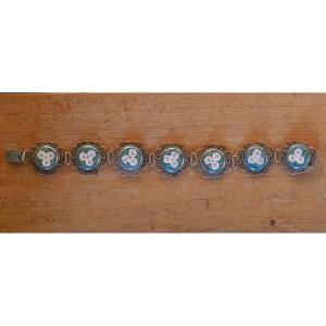 Jewel - Micromosaic Bracelet - Filigree And Micromosaic