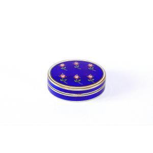 Enamel - Box - Case -  Snuffbox - Pillbox In Enamelled Silver From The Art Nouveau Period