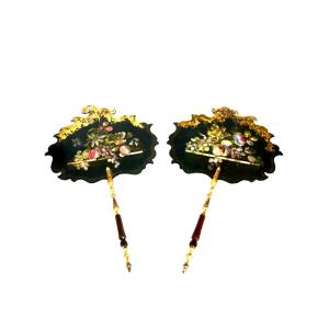 Pair Of Hand Screens - Ladies' Accessories