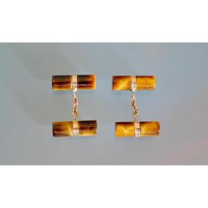 Jewelry - Cufflinks - Tiger Eye