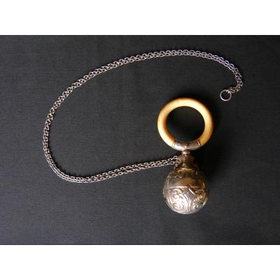 Children's Rattle - Baptism Bell