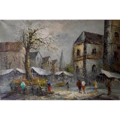 Painting - Oil On Canvas - Montmartre
