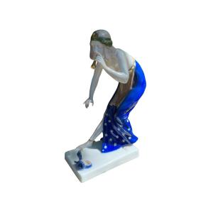 Berthold Boehs (1877 - 1957) For Rosenthal Snake Charmer