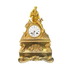 Gilt Bronze Young Sailor Ink Pendulum