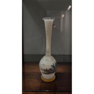 Daum Nancy Dutch Landscape Vase