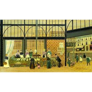 Micheline Rodolphe Rousseau Naive Art Paris Les Halles Baltard Poissonnier - To The Quiet Father
