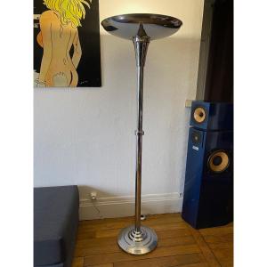 Art Deco Floor Lamp 1930 Chrome Metal