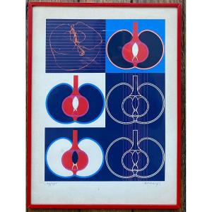 Yaacov Agam (1928) Screenprint