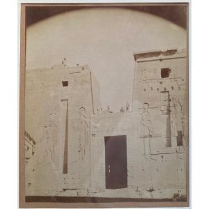 Temple Of Philae Nubia, Second Pylon Of The Temple Of Isis 1870