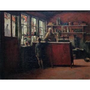 Prosper De Wit (1862-1951) Trade Of Yesteryear - Fingerprint Signature - Belgian School