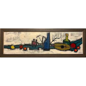 Germany? Still Life With Mandolin, Signature To Be Identified, 1960