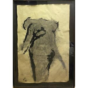 Monogrammed And Dated 80 Nu Large Format