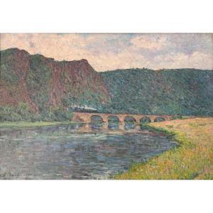 Train In The Countryside By Emile Ancelet
