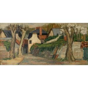 "rue De l'église In Herblay" By Ginette Rapp (1928-1998)