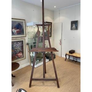Large Mahogany Easel From The Restauration Period