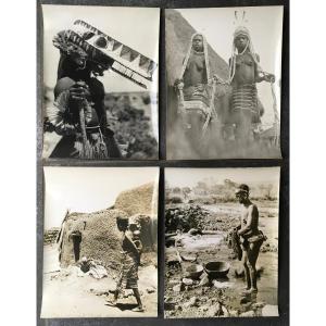 11 Large Ethnographic Photographs, 18 X 24cm, West Africa 1950s - 1960s.