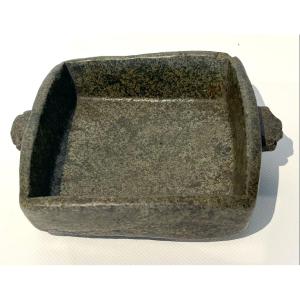Pre-columbian Inca Granite Ear Dish. Peru, South America 13th - 15th Century.
