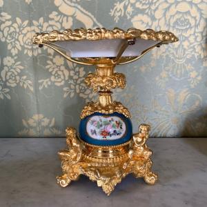 Limoges Porcelain Empty Pocket Cup 19th Century