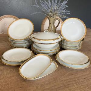 Porcelain Dinner Service By Larcheveque