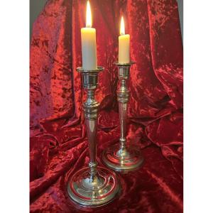 Pair Of Empire Period Candlesticks Or Torches