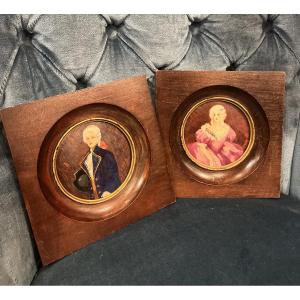 Pair Of 19th Century Miniatures