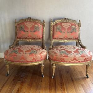 Pair Of Louis XVI Style Armchairs