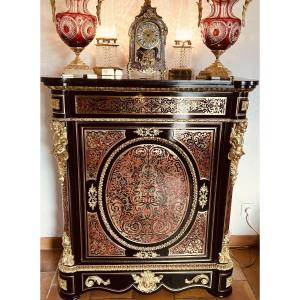Boulle Marquetry Side Table, Napoleon III Period