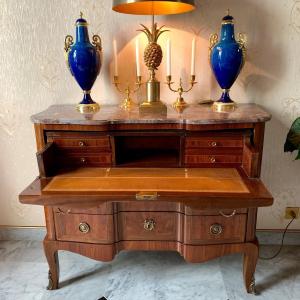 Scribanne Commode In Nineteenth Century Marquetry