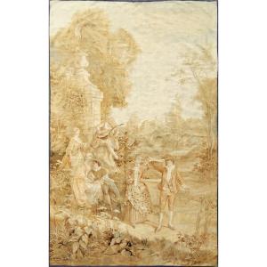 Aubusson Tapestry - XIX E. Century - 2m80hx1m80l - N° 943
