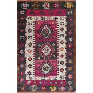 Promo - Beautiful Kilim Rug Around 1940 - Anatolia, Turkey - Size: 160x100, N° 944