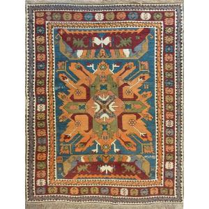 Kazak Rug | Hand Knotted From The Caucasus Region | Around 1950, 150x115, No. 734