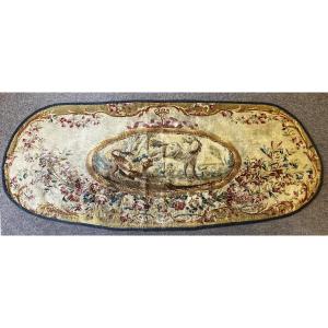 Oval Greenery Tapestry From Aubusson 18th Century - 1m76lx0m70h - No. 707