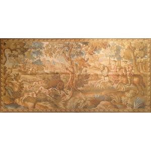 Hunting Scene Tapestry, 1940 Jacquard - 20th - 150x110 - No. 797