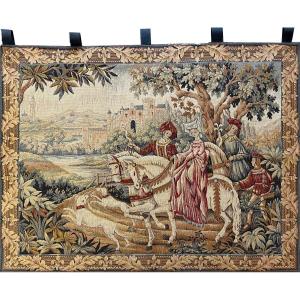 Old Jacquard Tapestry - 1m15x0.95 - N° 993