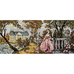 Old Jacquard Tapestry - 115x50 - N° 1014