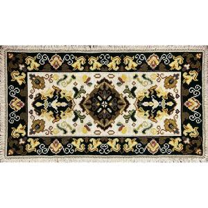French Rug Au Petit Point Circa 1930 - 117x62 Cm - No. 1213