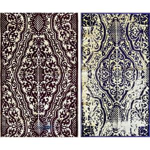 Pair Of Fabric Circa 1920 - 0.82x0.50 - N° 1218