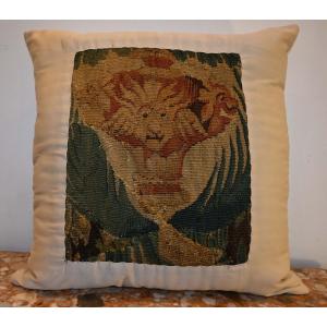 17th Century Oudenaarde Flanders Tapestry Cushion - No. 1339