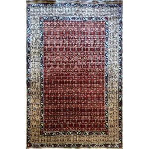 Handmade Persian Rug From Nain Around 1950 - No. 836