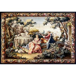 Tapestry Manufacture d'Aubusson 19th Century - L1m82 X H1m30 - No. 1115