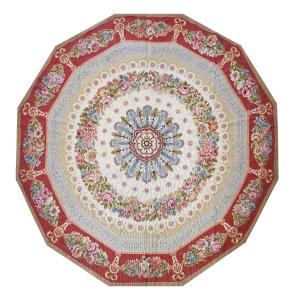 Decagonal Carpet From The Aubusson Manufacture, Circa 1950 - 2m46x2m53 - No. 1407