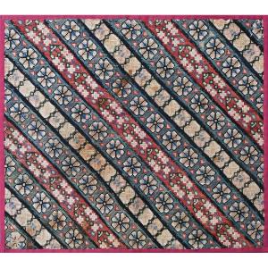 Antique Au Petit-point Tapestry From The 19th Century - Wool And Silk - 60x54 - N° 1448