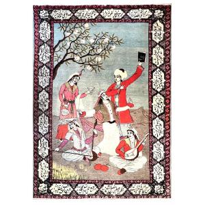  Poet, Anniversary Day In Memory Of Omar Khayam - Persian Carpet Tabriz - Tapestry 1161